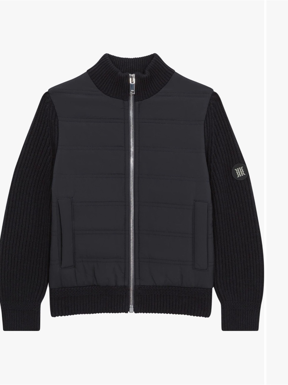 Reiss Kids Navy Zip Bomber Jacket
